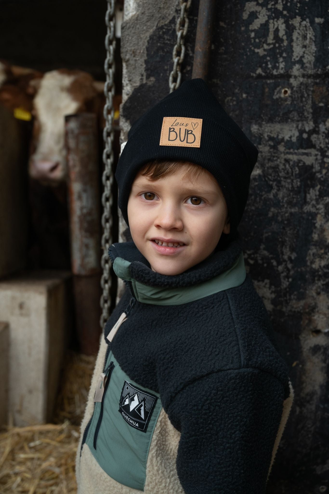 Wintermütze KINDER mit wählbarem Spruch