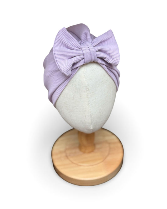 Turban - süße Mütze mit Schleife einfarbig