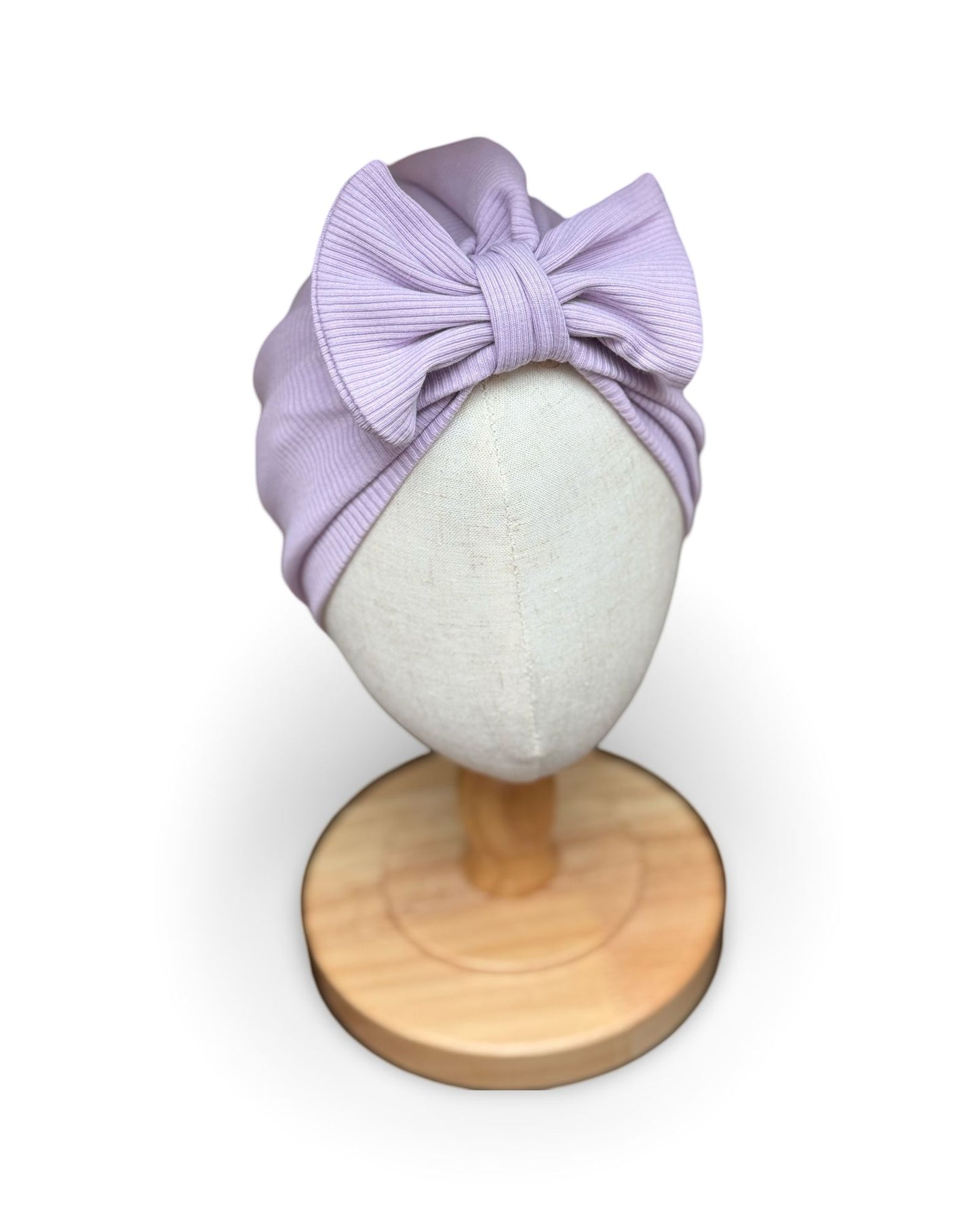 Turban - süße Mütze mit Schleife einfarbig